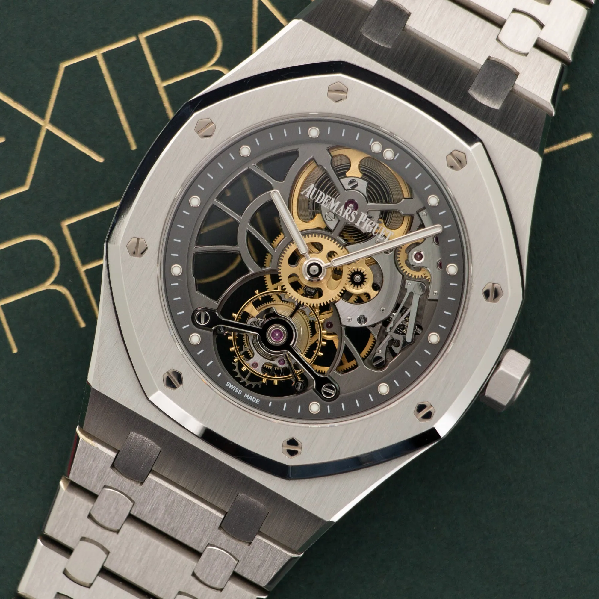 Audemars Piguet Royal Oak Platinum Skeletonized Tourbillon Watch Ref. 26511