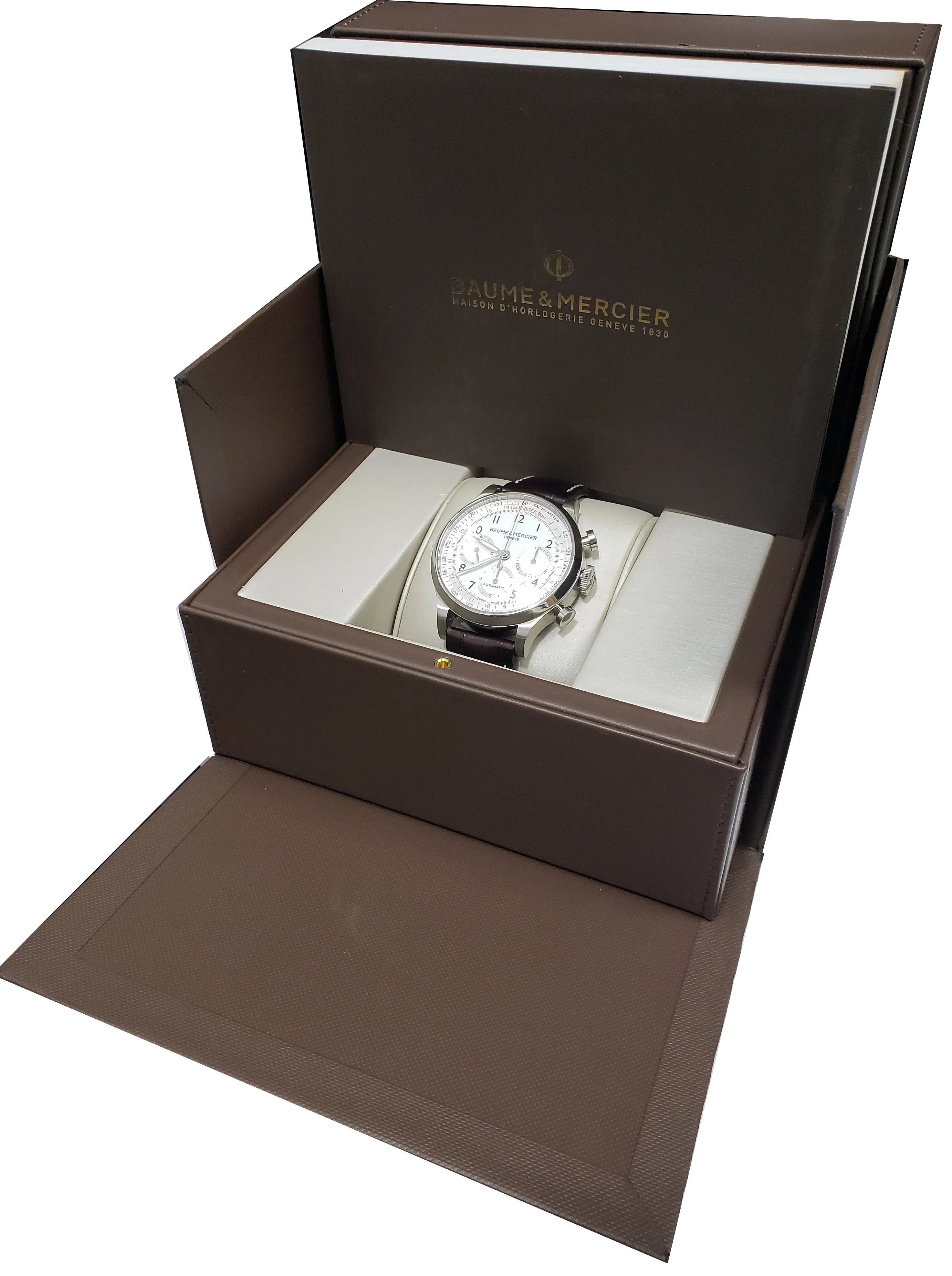 Baume & Mercier Capeland Chronograph Stainless Steel 42mm Watch M0A10082 65726