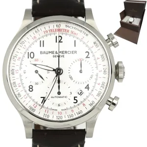 Baume & Mercier Capeland Chronograph Stainless Steel 42mm Watch M0A10082 65726