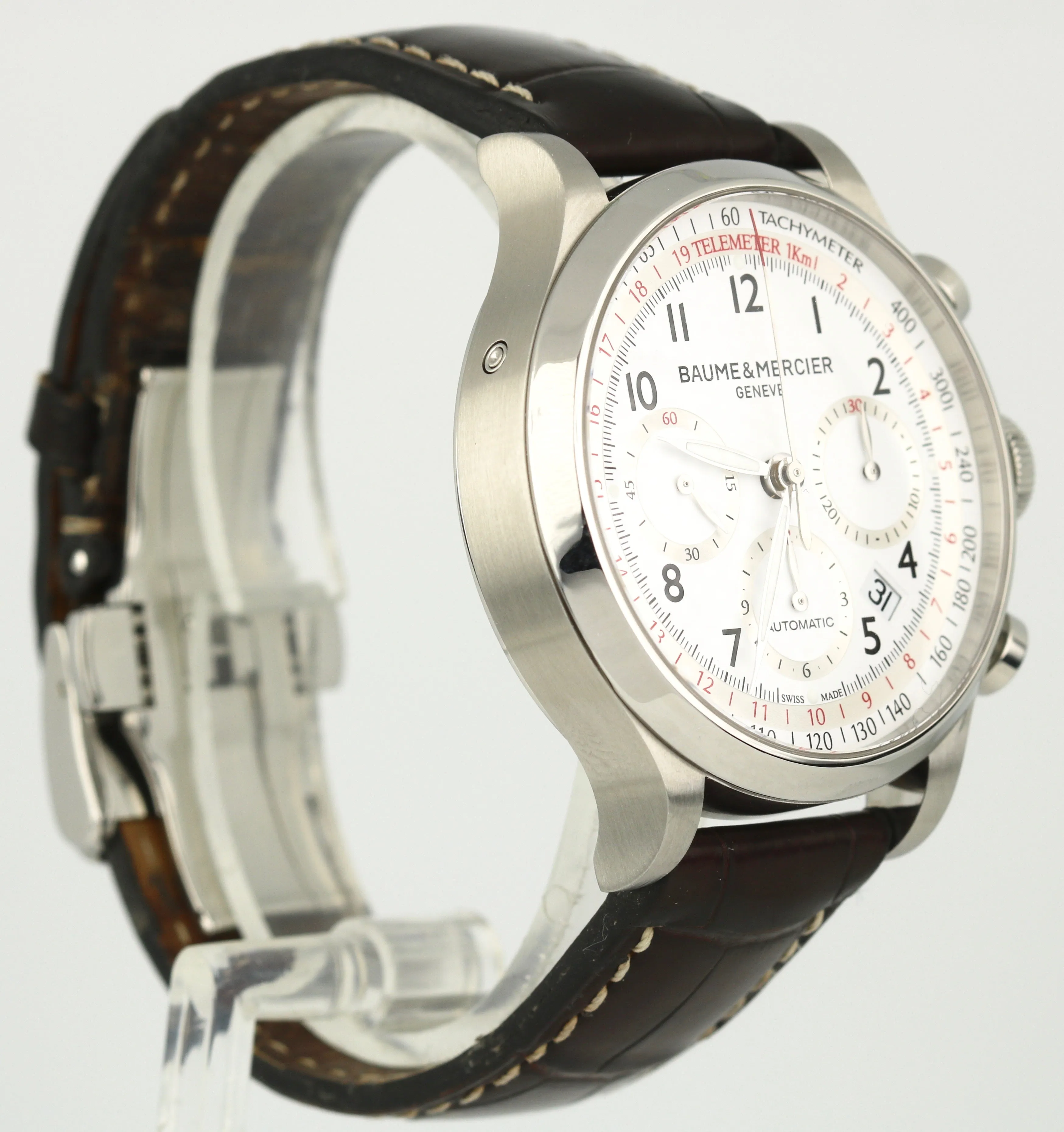 Baume & Mercier Capeland Chronograph Stainless Steel 42mm Watch M0A10082 65726
