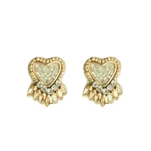 Beaded Hearts on Fire