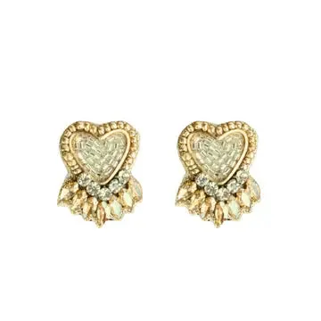 Beaded Hearts on Fire