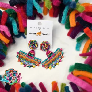 Beaded Sombrero Earrings