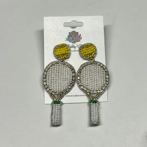 Beaded Tennis Earrings