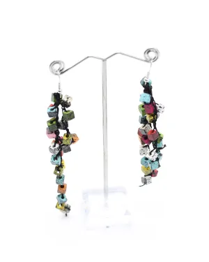 Beth Hand-painted Summer Multi Earrings
