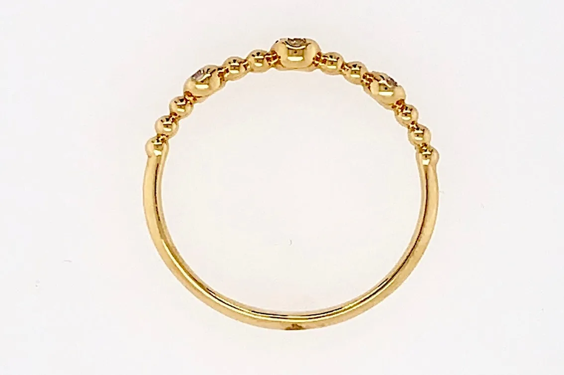 Bezel Set Diamond Ring