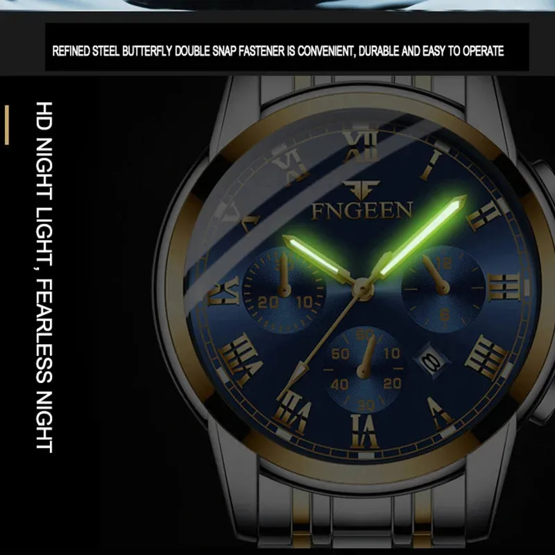 BINBONG Men Watches 2025 Top Brand Luxury Waterproof