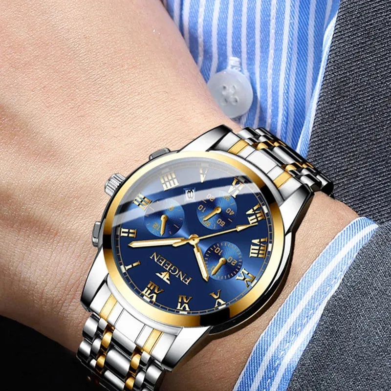 BINBONG Men Watches 2025 Top Brand Luxury Waterproof