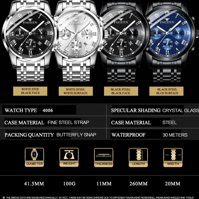 BINBONG Men Watches 2025 Top Brand Luxury Waterproof