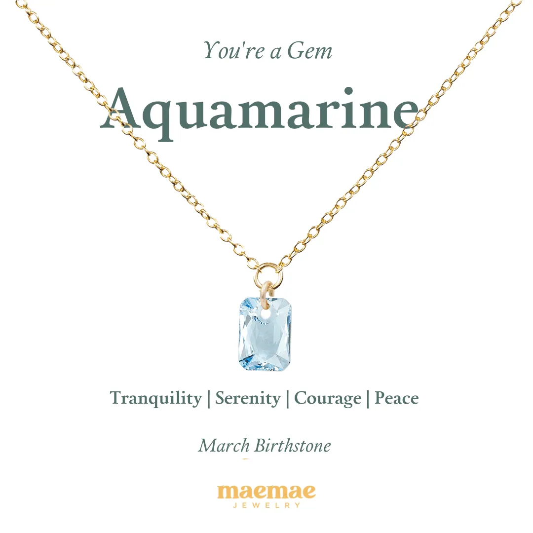 Birthstone Crystal Necklace