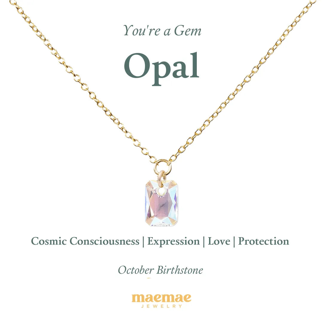 Birthstone Crystal Necklace