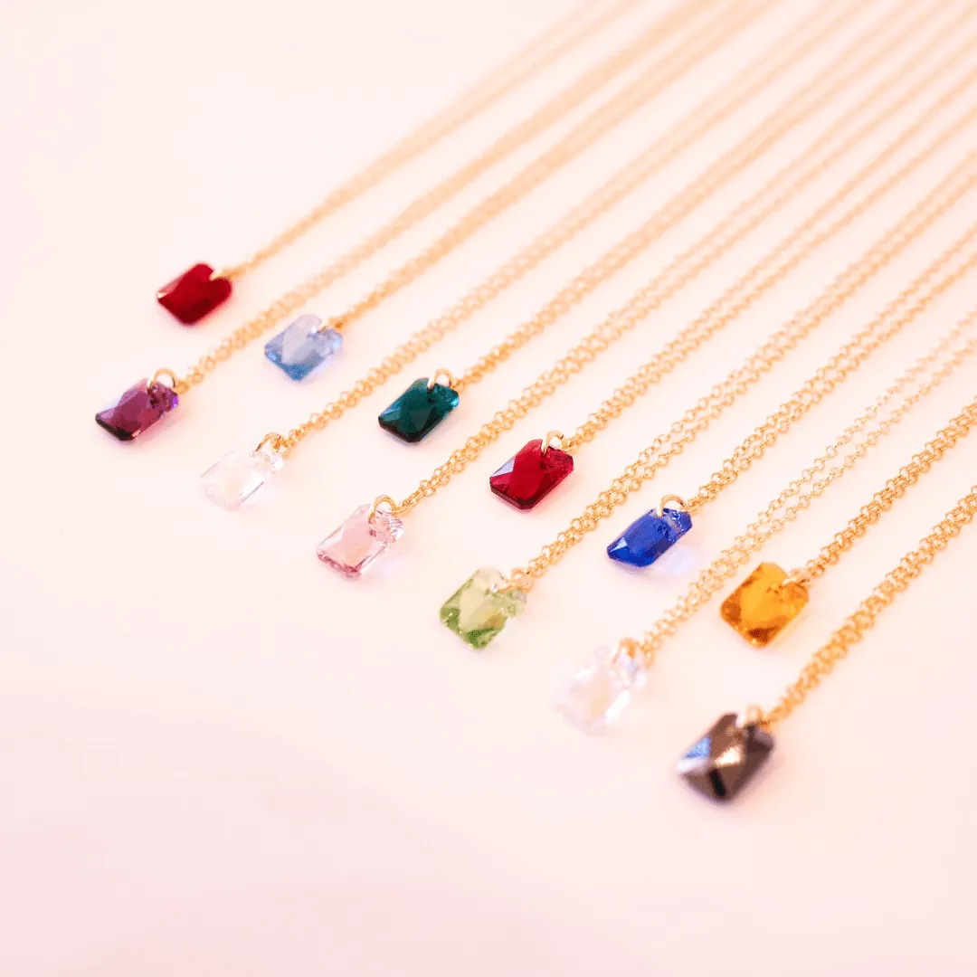 Birthstone Crystal Necklace