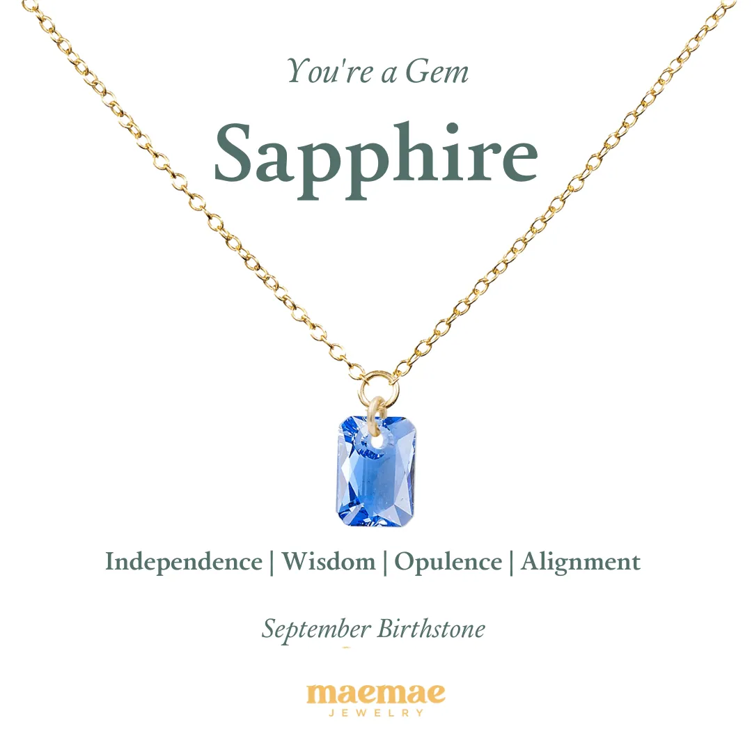 Birthstone Crystal Necklace