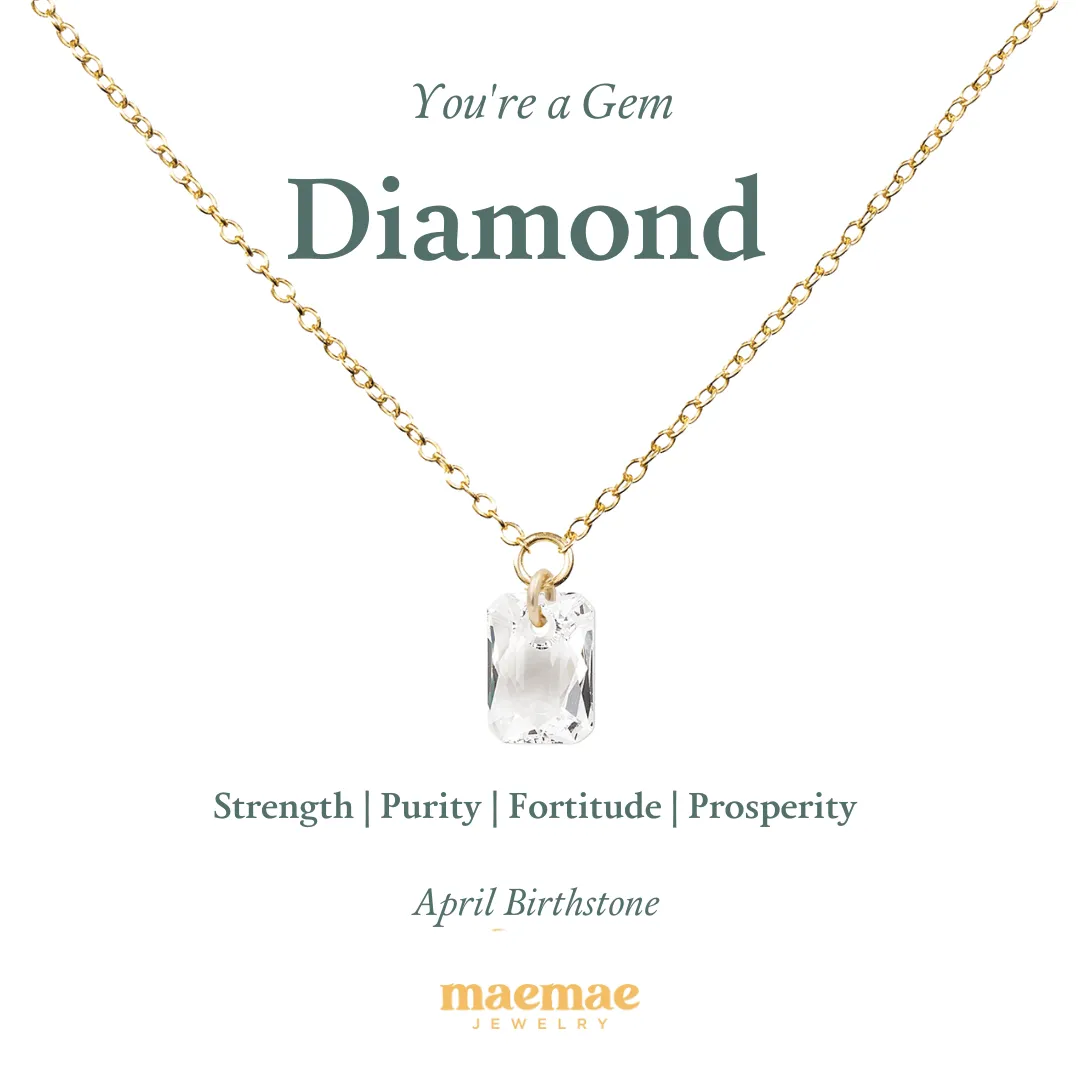 Birthstone Crystal Necklace