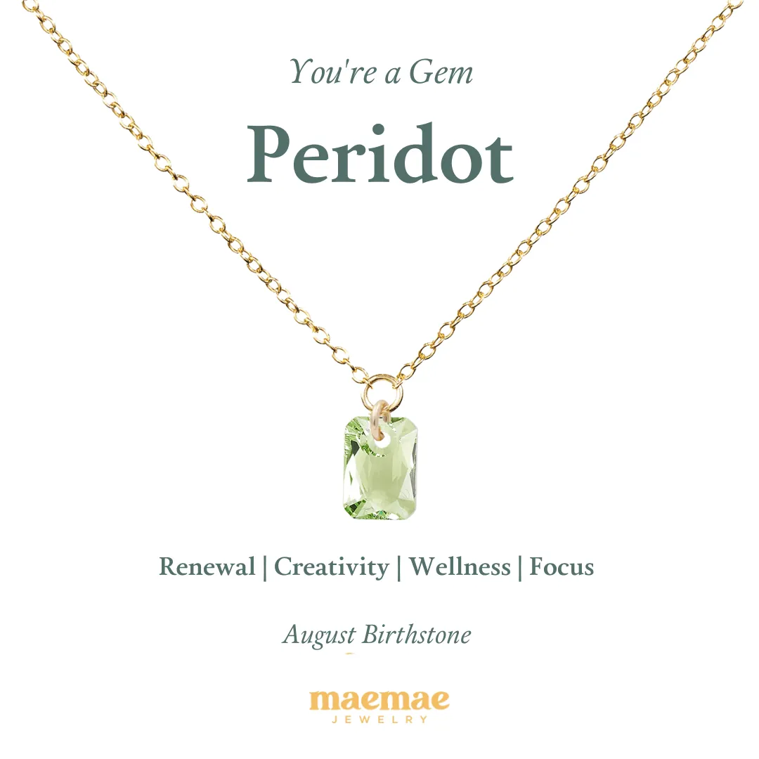 Birthstone Crystal Necklace