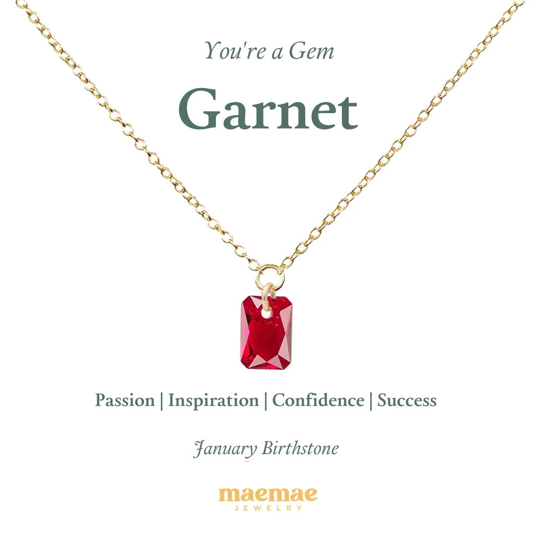 Birthstone Crystal Necklace