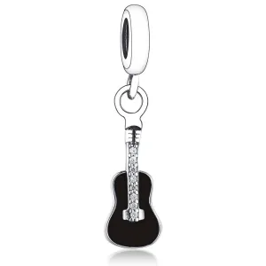 Black Guitar "You Rock" Dangle Pendant Charm