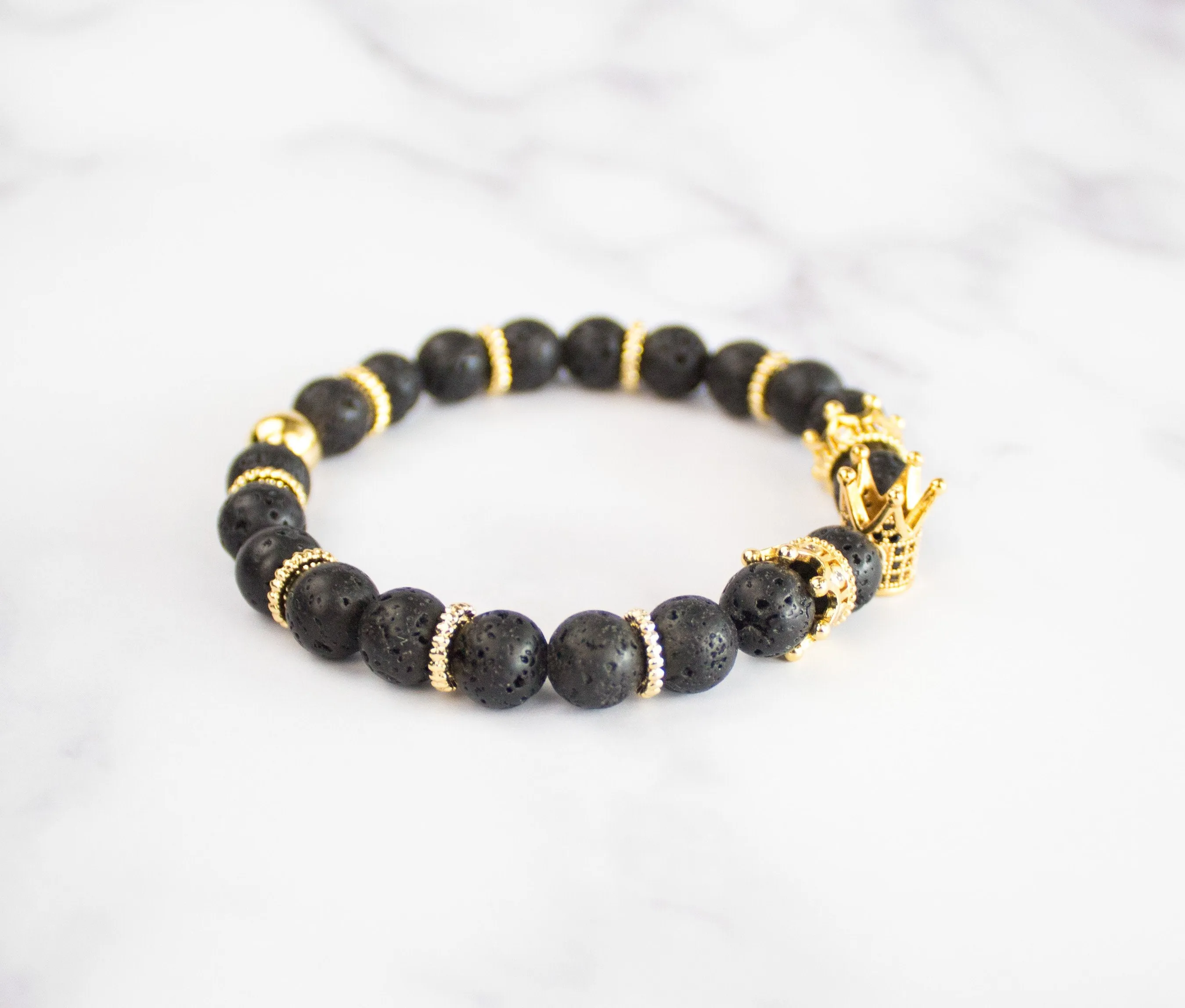 Black Lava Stone Bracelet