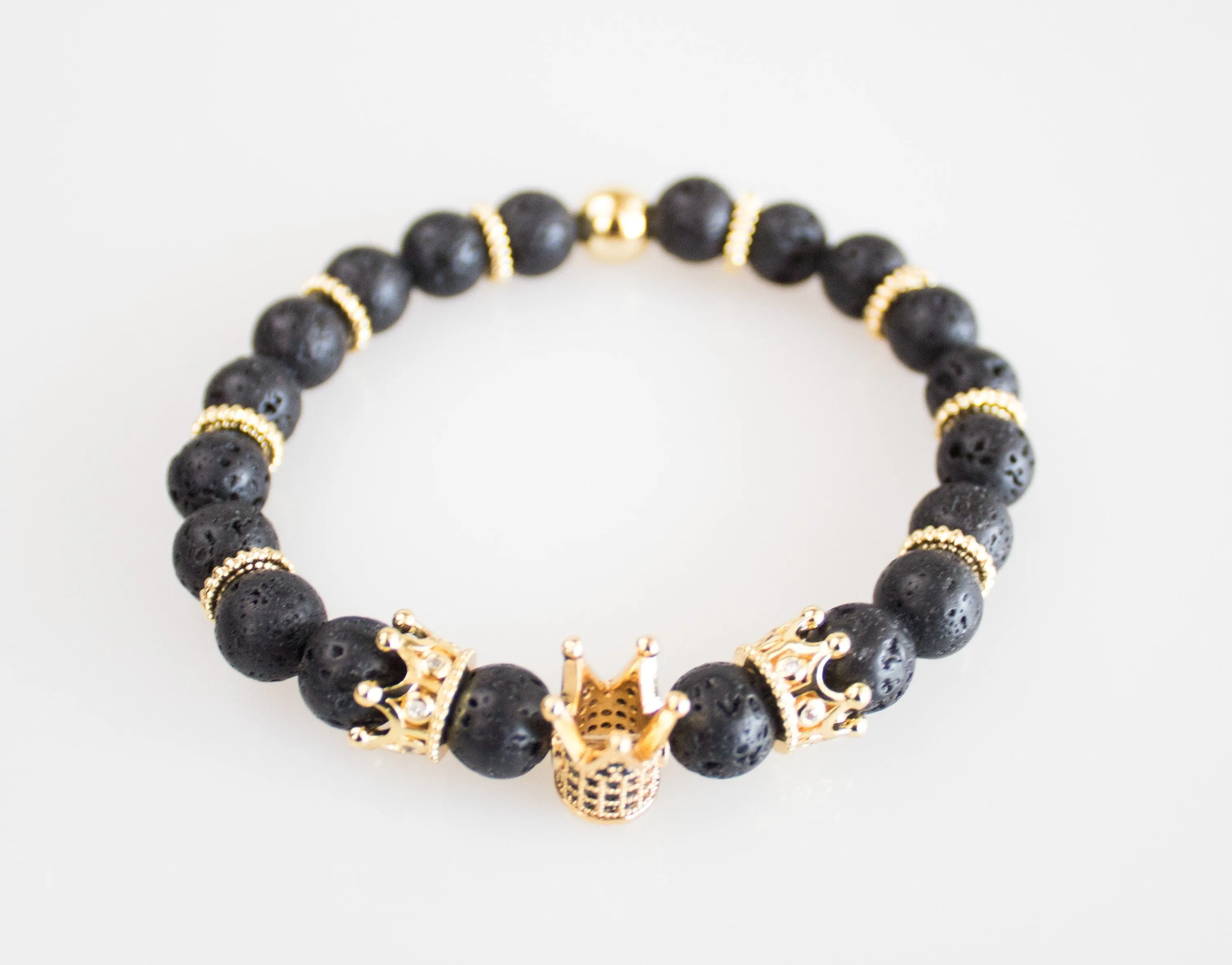 Black Lava Stone Bracelet