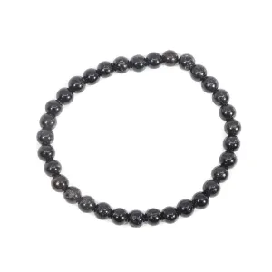 Black Tourmaline 6mm Beaded Bracelet
