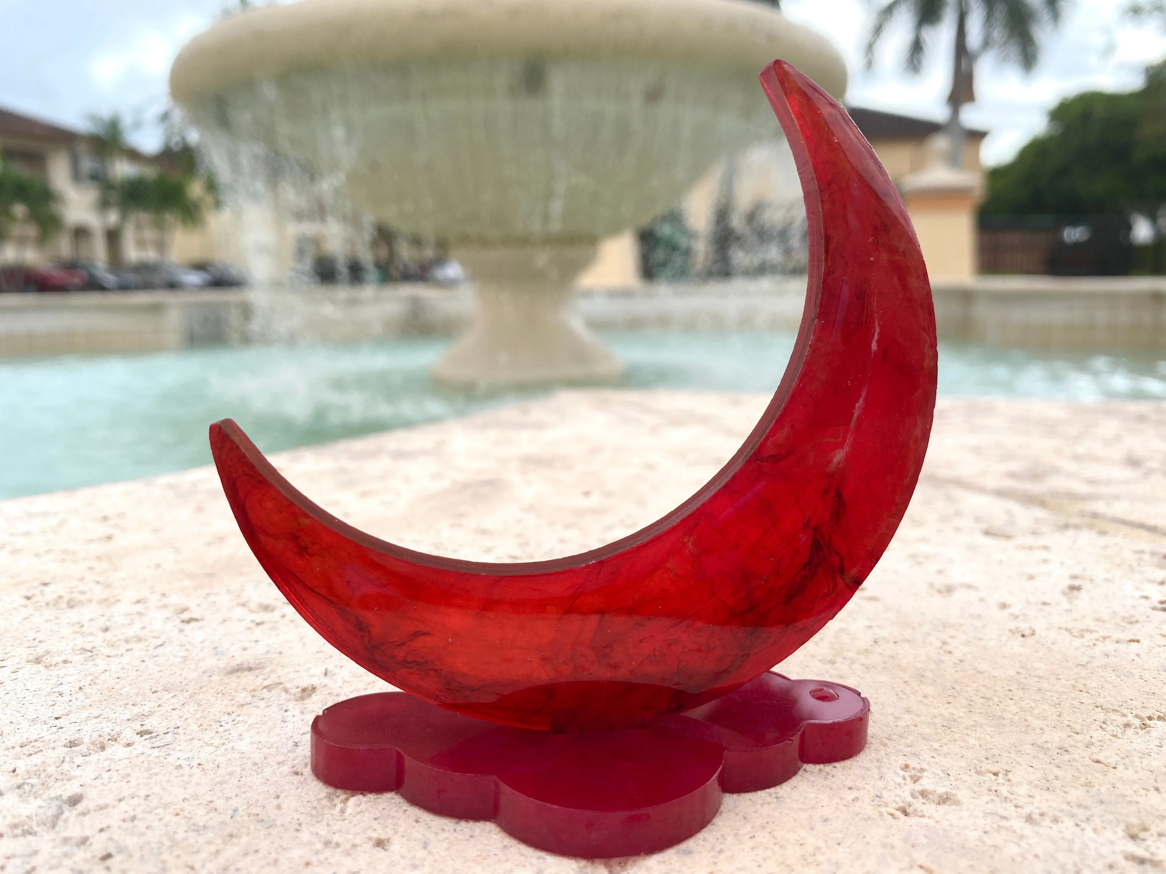 Blood Moon Crescent Jewelry Holder