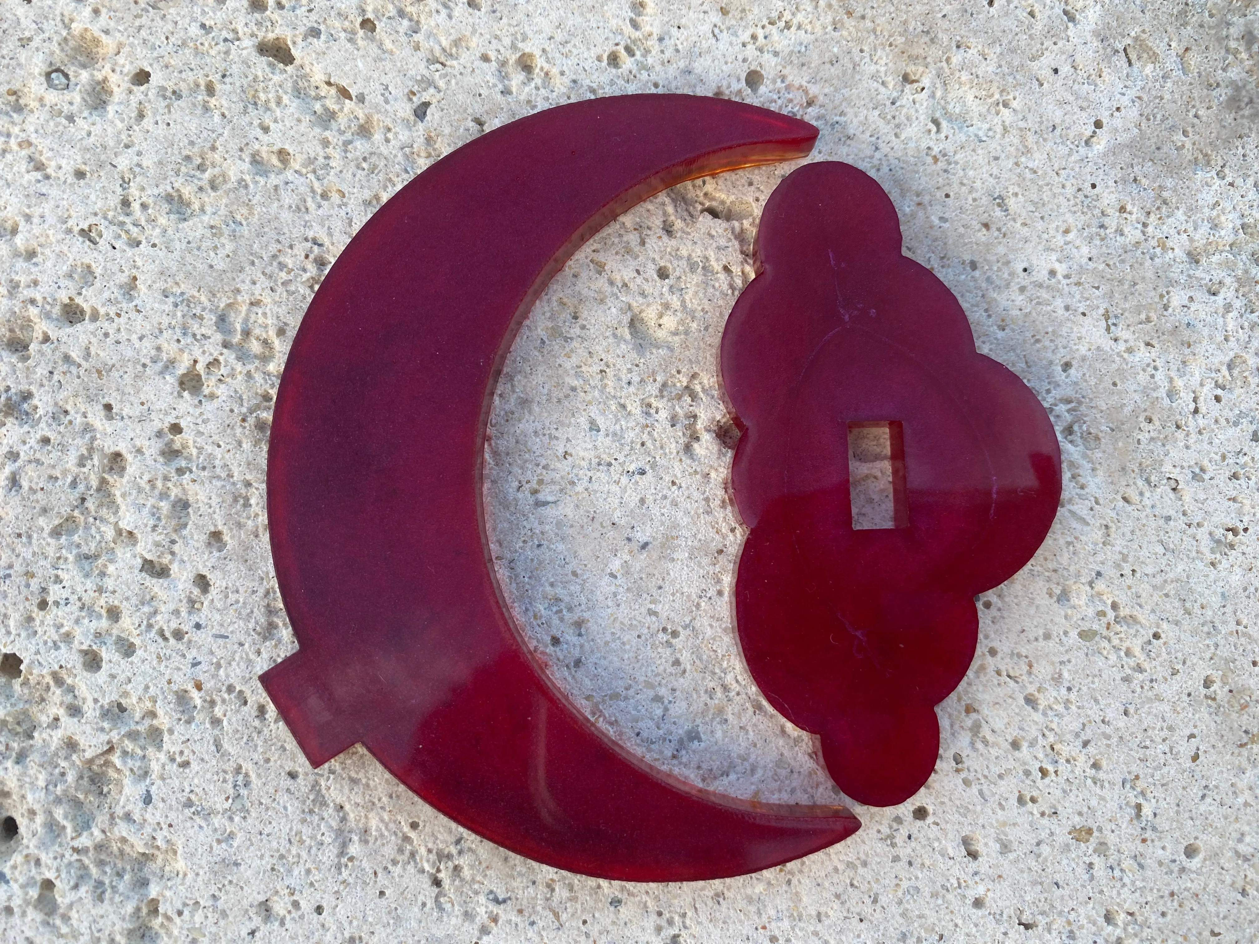 Blood Moon Crescent Jewelry Holder