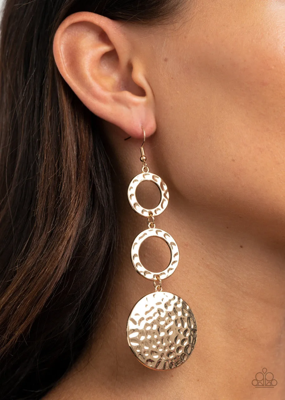 Blooming Baubles Gold Paparazzi Earrings
