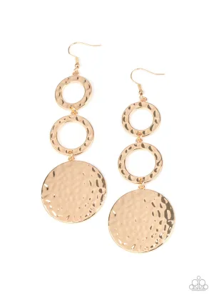 Blooming Baubles Gold Paparazzi Earrings