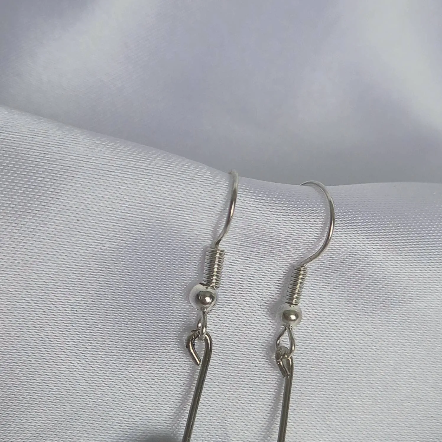 Blue & Silver Bead Drop Earrings - Blue Bead Earrings,Blue Bead Jewellery,Beaded Earrings In The UK,Beaded Jewellery,Blue Bead Drop Earrings