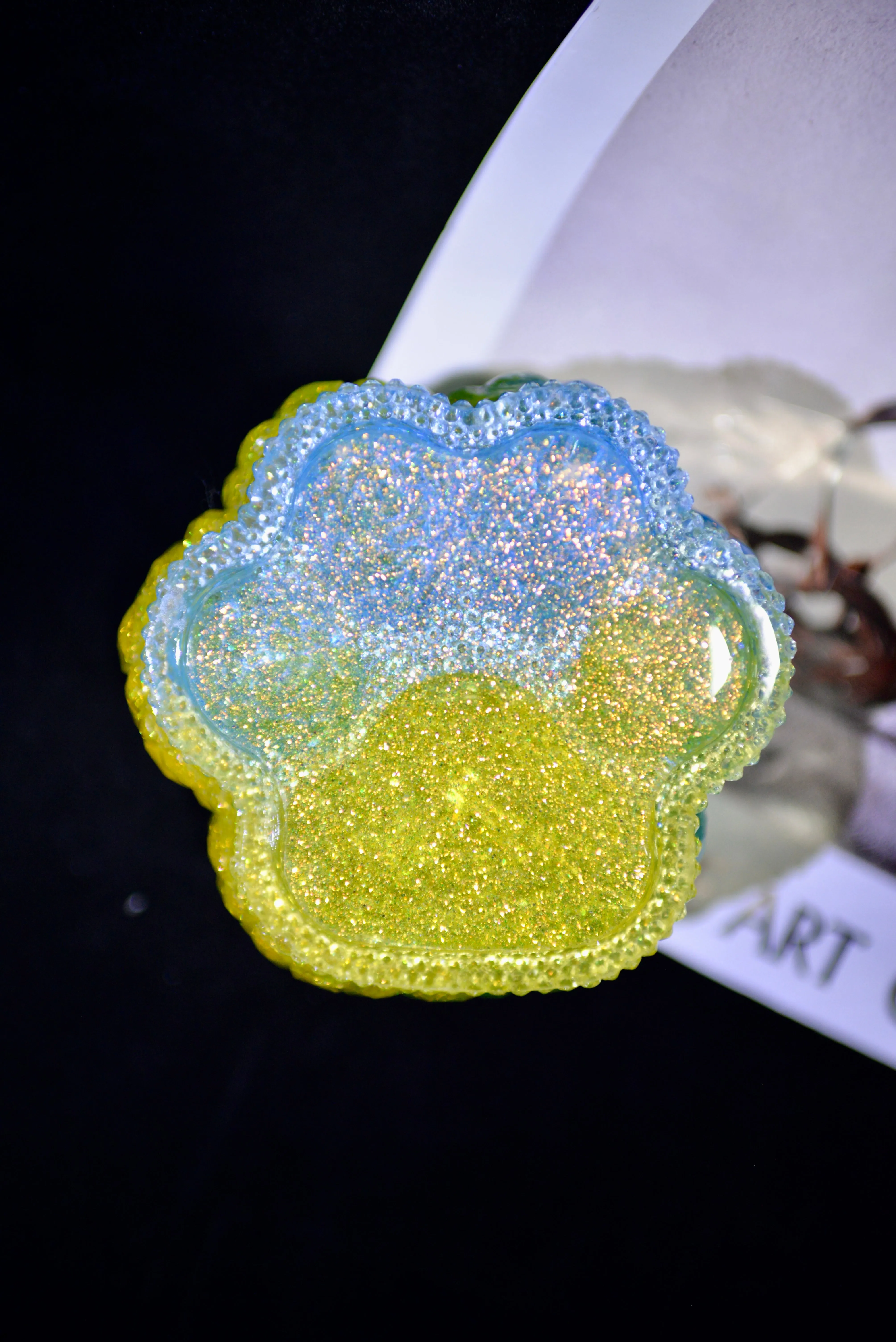 Blue & Yellow Trinket Box