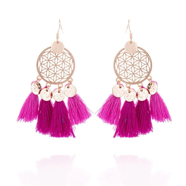 Boho Tassel Drop Earrings