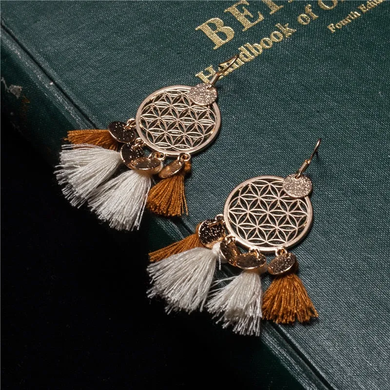 Boho Tassel Drop Earrings