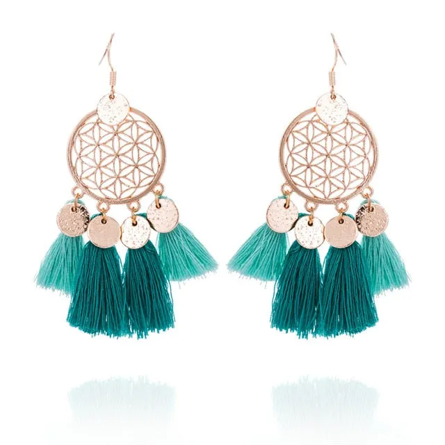 Boho Tassel Drop Earrings