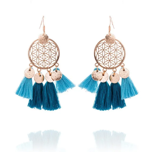 Boho Tassel Drop Earrings