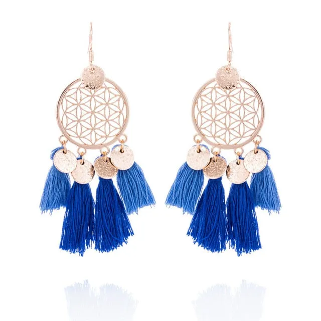 Boho Tassel Drop Earrings
