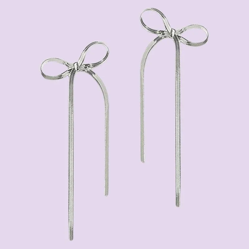Bow Tassel Earrings