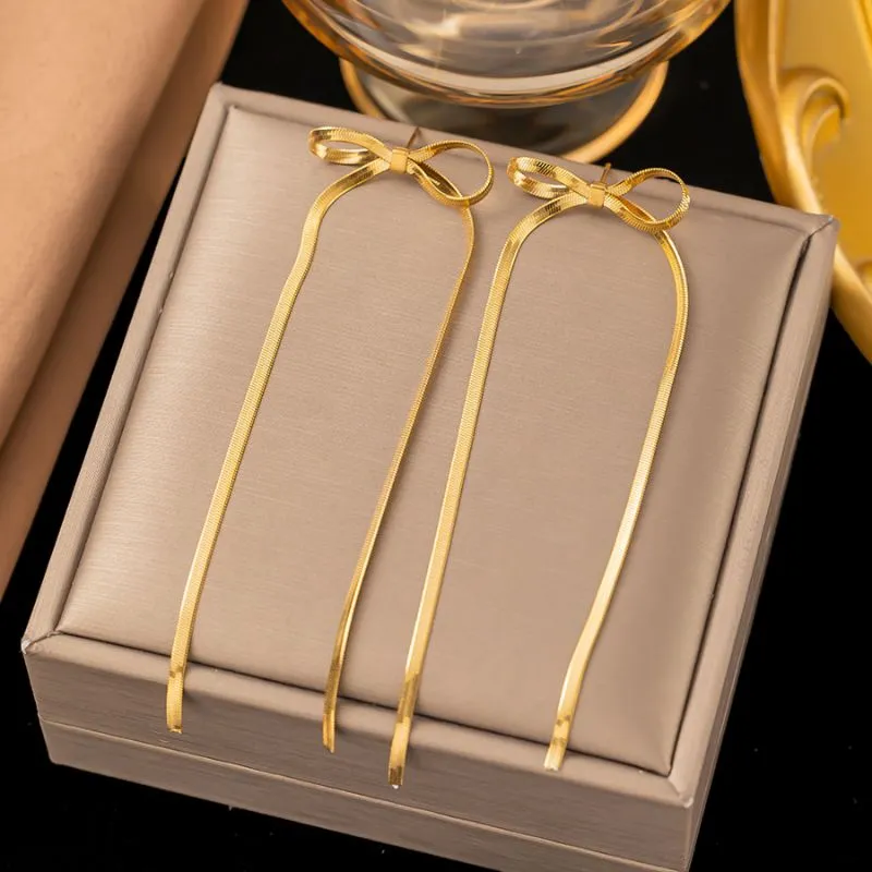 Bow Tassel Earrings