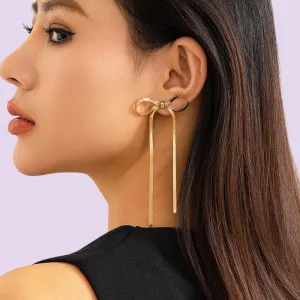 Bow Tassel Earrings