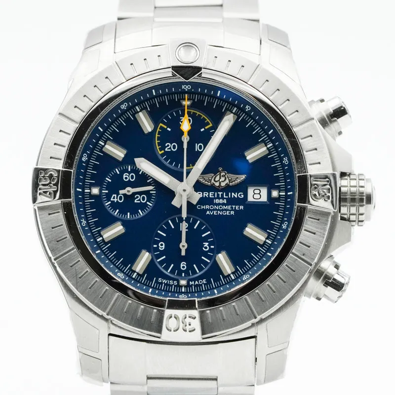 Breitling Avenger A13317101C1A1 Chronograph 45mm Blue Dial
