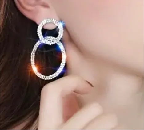 Bubbles Rhinestone Earrings