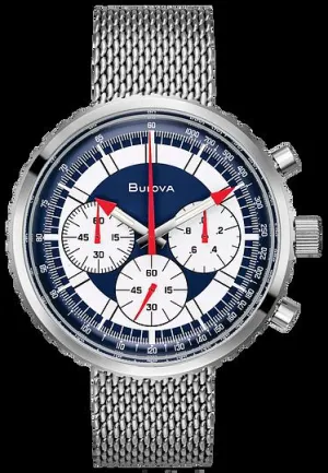 Bulova Chronograph- C Mens-Watch Silver-Tone