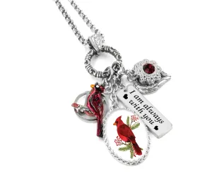 Cardinal Charm Necklace