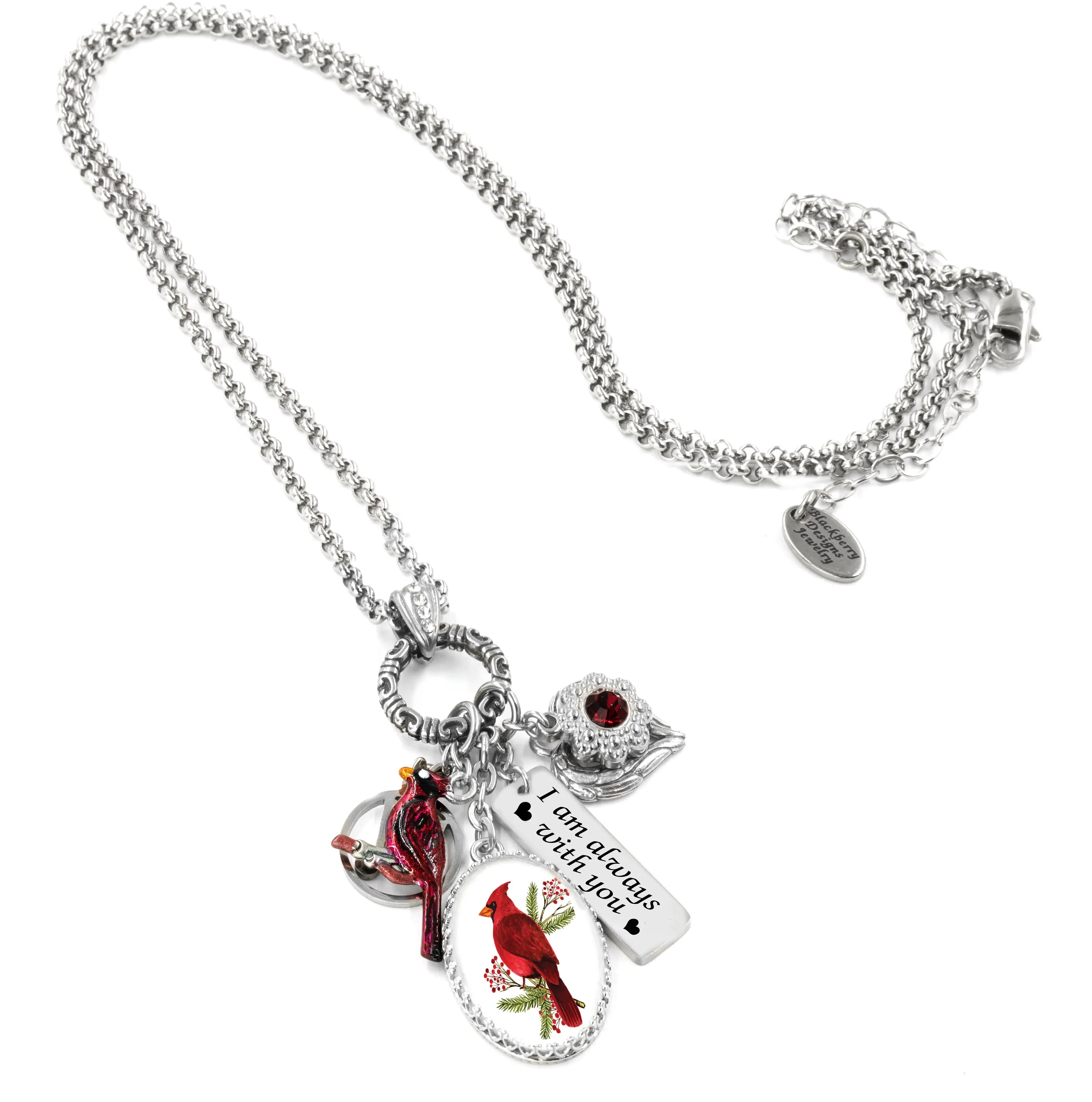 Cardinal Charm Necklace