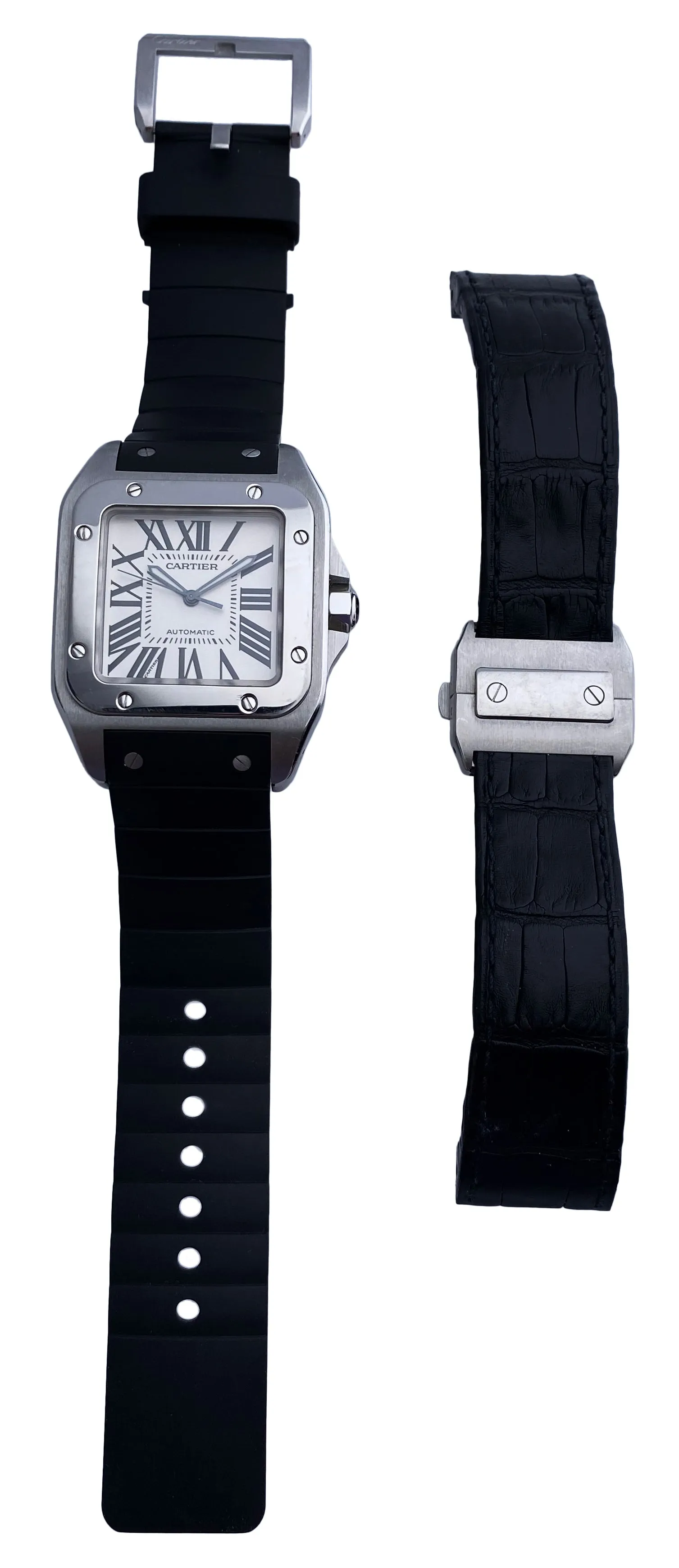 Cartier Santos-100  W20073X8 Mens Watch Box & Papers