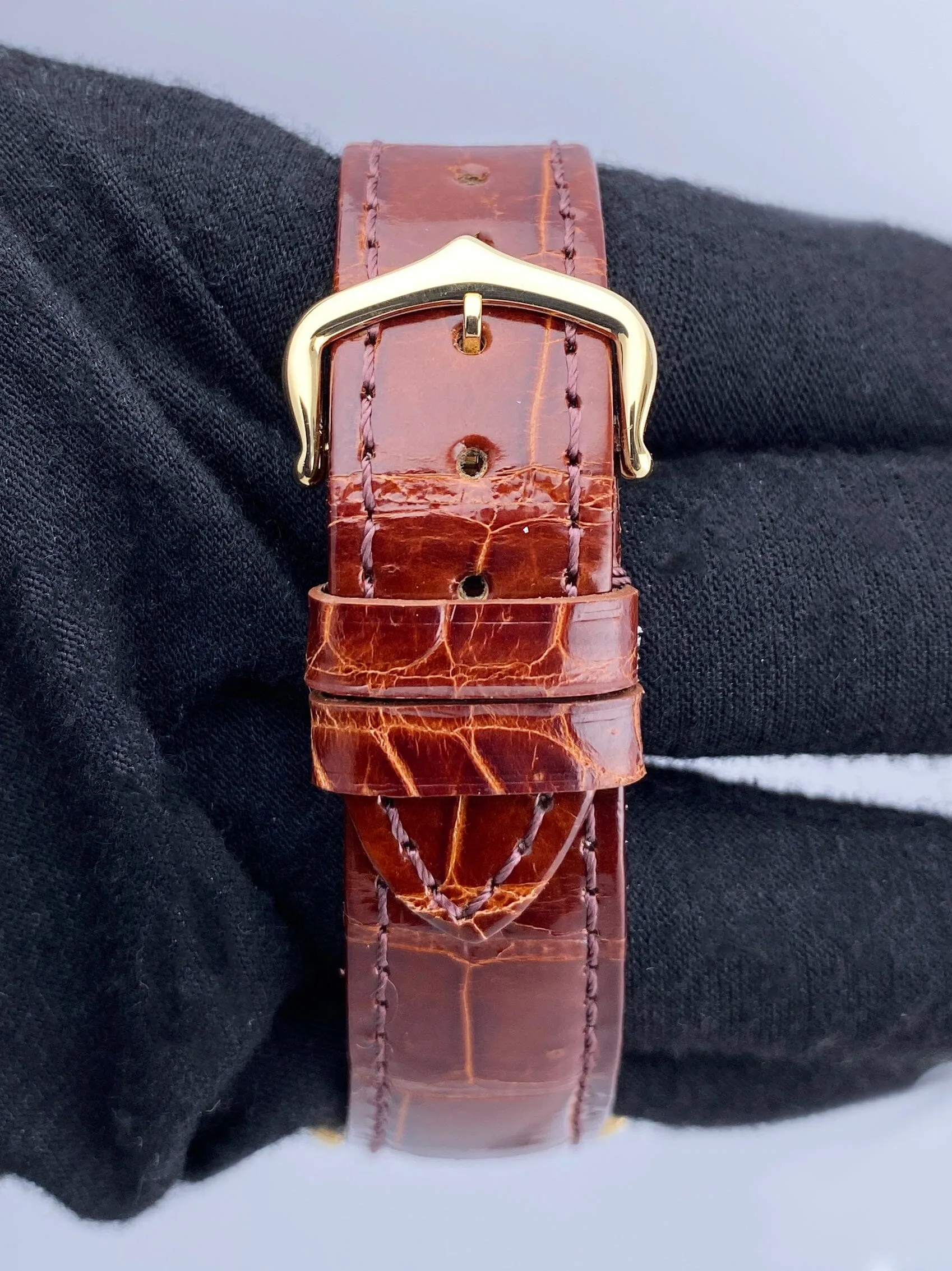 Cartier Tank Louis W1529756 18K Yellow Gold Mens Watch Box Papers