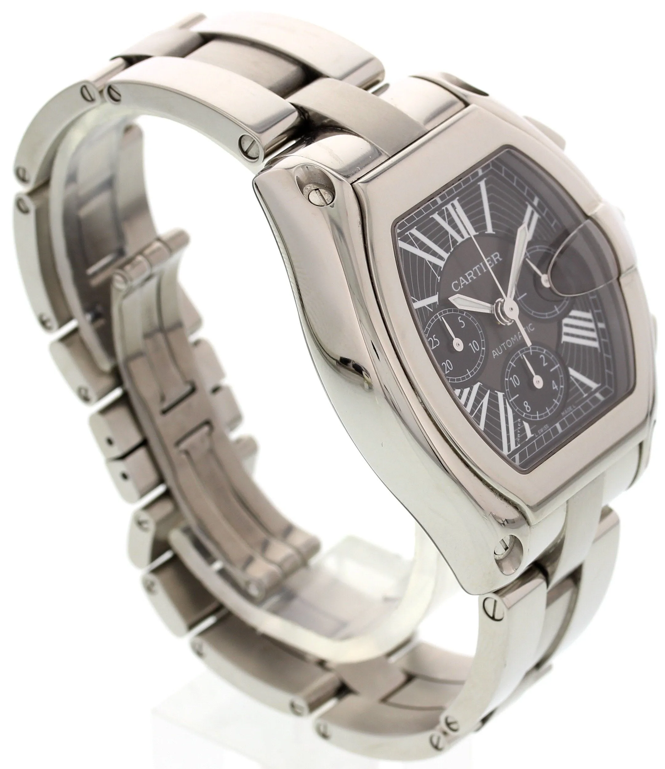 Cartier XL Roadster Chronograph Stainless Steel 2618