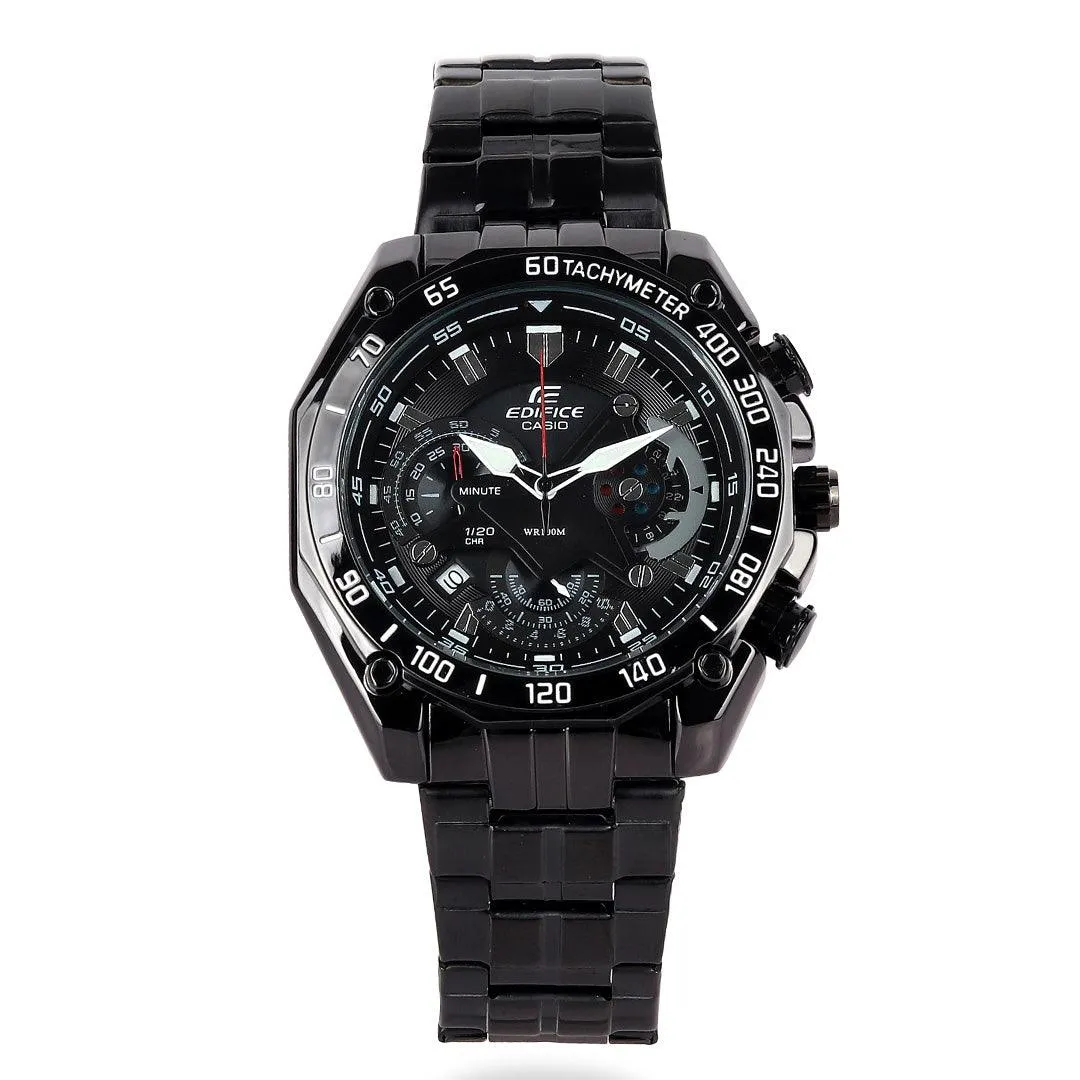 Casio Edifice Chronograph Men's Black steel Watch
