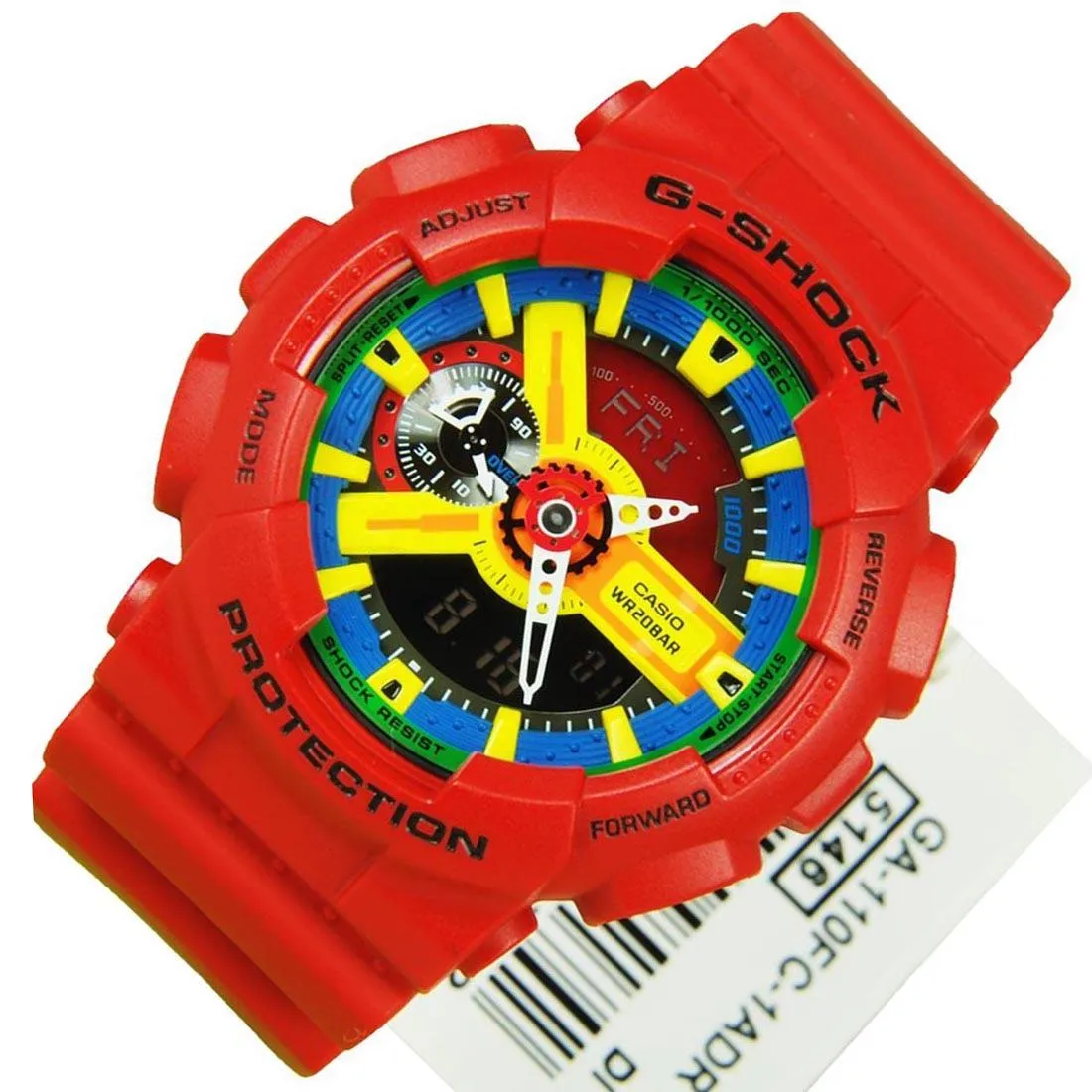 Casio G-Shock Red Digital Watch GA-110FC-1A GA110F