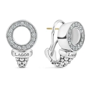 Caviar Spark Caviar Circle Diamond Earrings