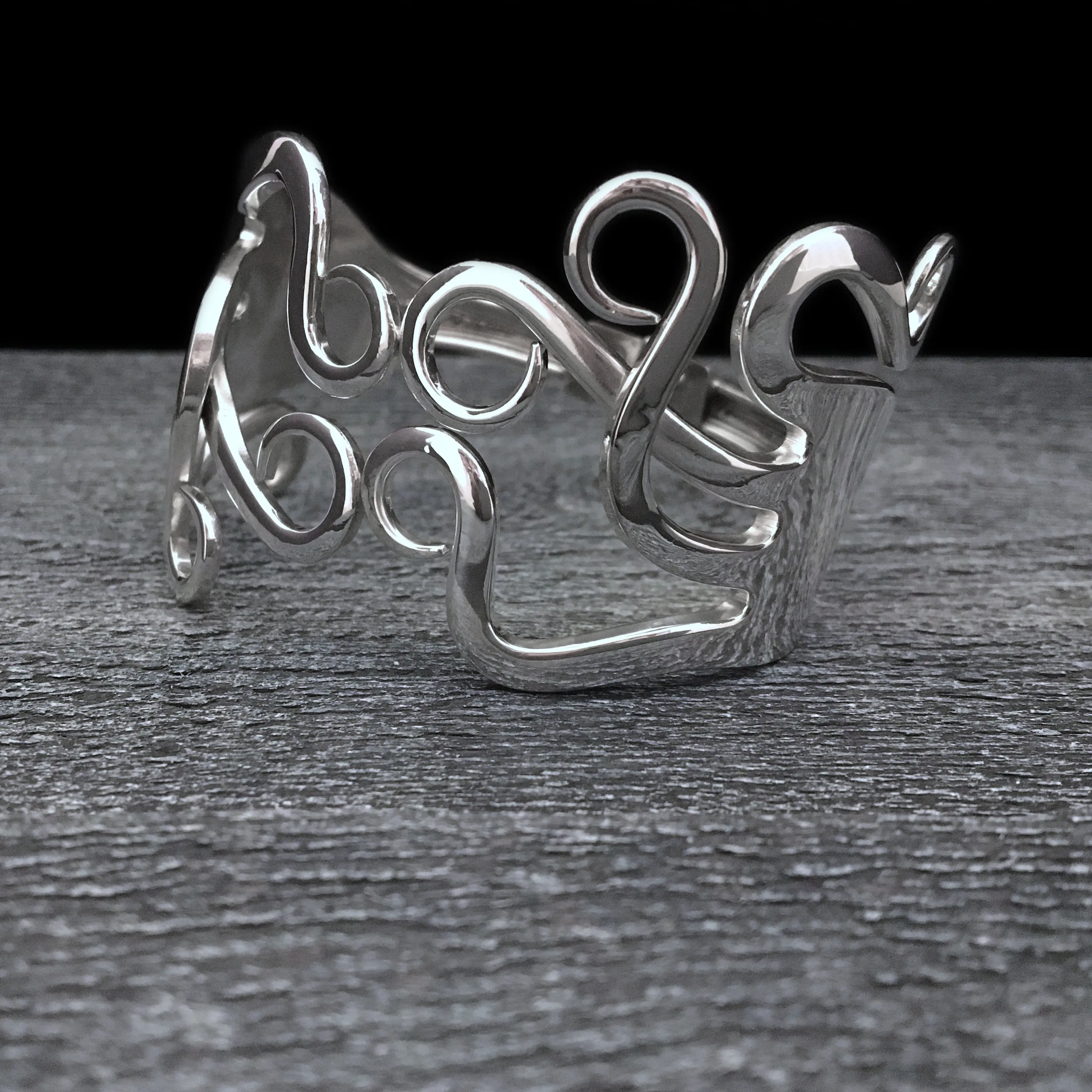 Celtic Twist Double Fork Bracelet